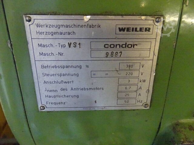 Leit-/Zugspindeldrehmaschine WEILER Condor VS