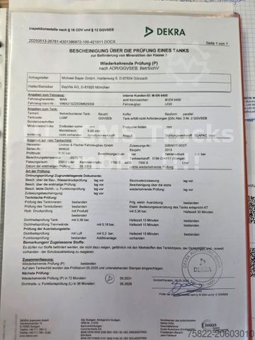 Tanker truck MAN TGS 26.440 / Top Load / Diesel / Lindner-Fischer