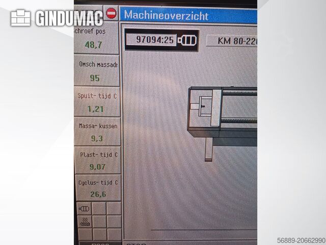 Hydraulische spuitgietmachine Krauss Maffei 80-220 C1