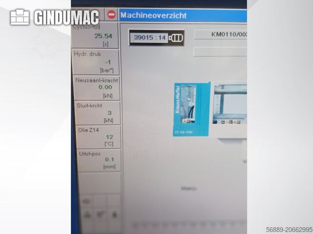 Macchina ad iniezione idraulica Krauss Maffei 110-380 CX