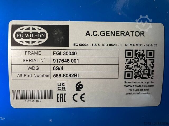  FG Wilson P110-3 - 110 kVA Open Genset - DPX-16008-O