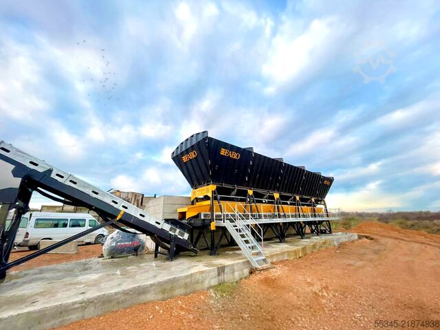 محطة خلط الخرسانة / مصنع الخرسانة FABO Concrete Batching Plant 110 M3/H Compact Concrete Batching Plant