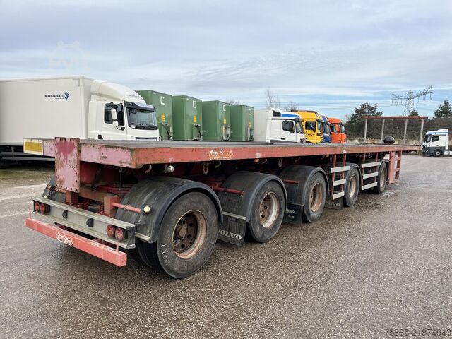 مقطورة منصة Nooteboom OVB-90-05 / 5 axle 12 Ton Hydraulic / BPW Drum ...