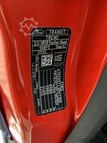 Slēgtais furgons Ford Transit 2.0 TDCI Trend / 196 dkm / L3 H2 / NL Van