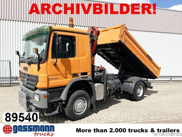 自卸卡车 Mercedes-Benz Actros 1832 AK 4x4, Winterdienstaustattung, Kran