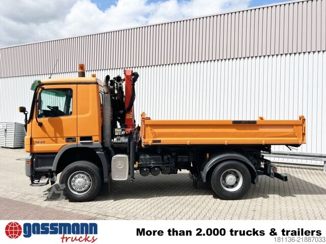 自卸卡车 Mercedes-Benz Actros 1832 AK 4x4, Winterdienstaustattung, Kran