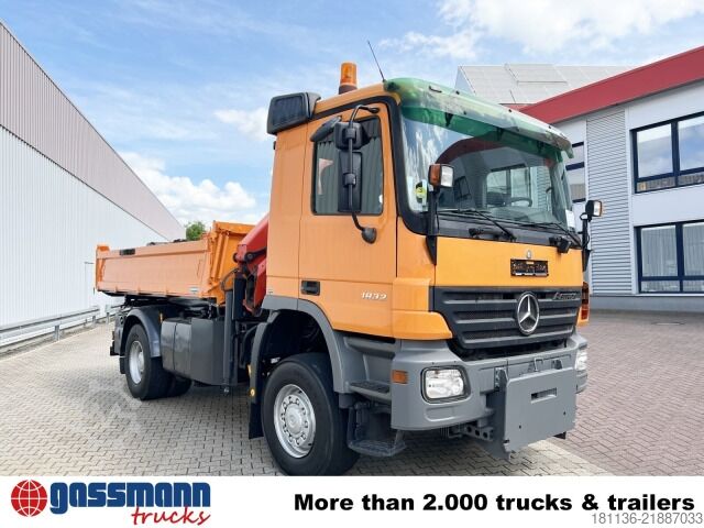 自卸卡车 Mercedes-Benz Actros 1832 AK 4x4, Winterdienstaustattung, Kran