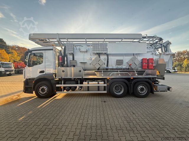 Vacuum tank truck MERCEDES-BENZ Actros 2546 6x2 NEU! KROLL ADR Sauger 14.500L