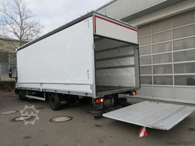 Transporter mit Pritsche & Plane iveco Eurocargo 75-210 LBW Automatik Kima Pr. 7,26 m