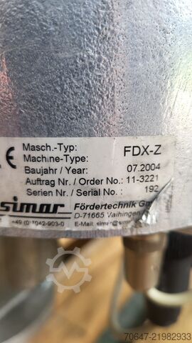 Material conveyor with color dosing unit Simar FN 2003 und FDX-2