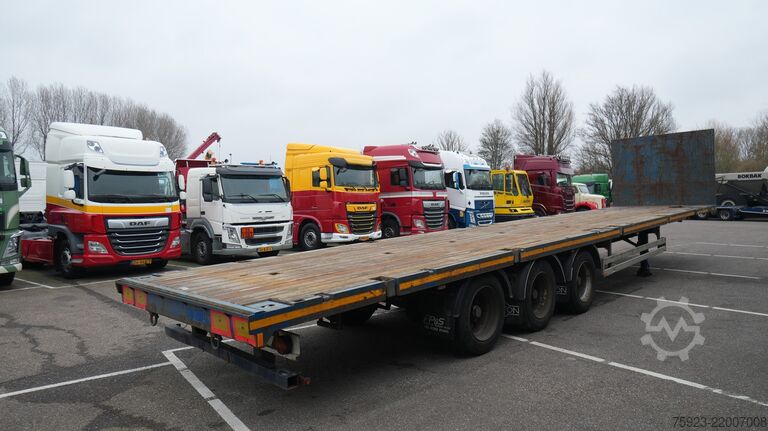Trailer til platform Pacton 3 axle Flatbed trailer with twistlocks