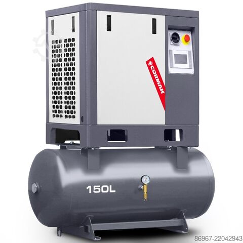 Винтов компресор върху хоризонтален резервоар CORMAK LUFT 400 3,0kW 230V + butla 150L