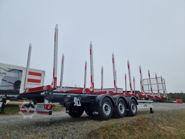 Náves na guľatinu Fliegl 3-Achs Holzrungensattel SDS 390 L=13,5m