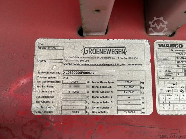Kofer Groenewegen Jumbo / City / Box / Laadklep 2500 kg / APK TUV...