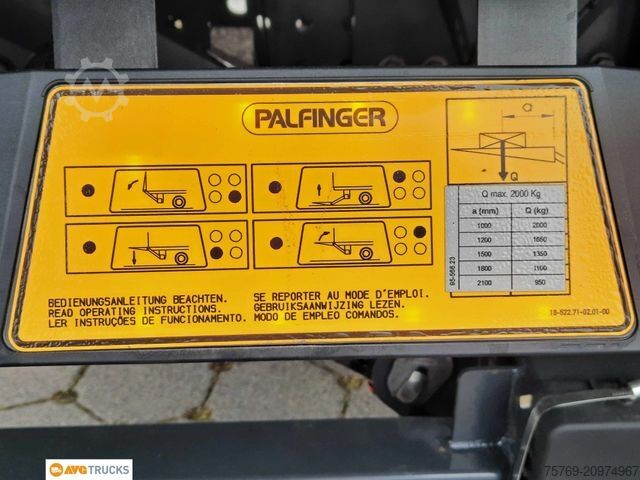 Box truck MERCEDES-BENZ 1824 L ACTROS Koffer 7,35 m mit Tür + LBW 2t