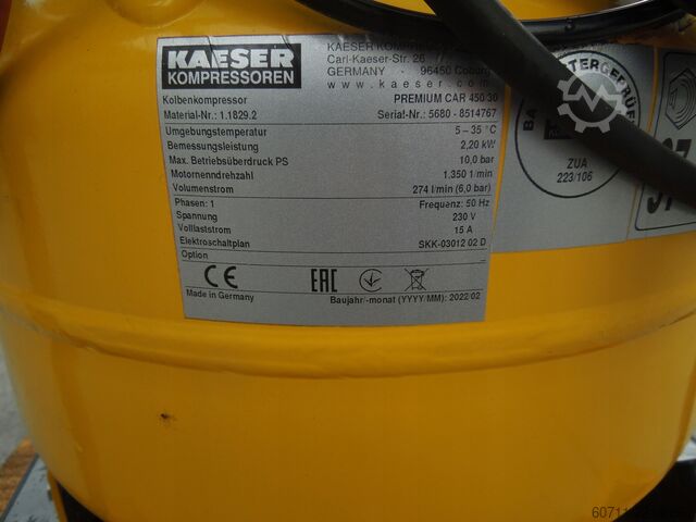 Compresor de tornillo Kaeser PREMIUM CAR 450/30