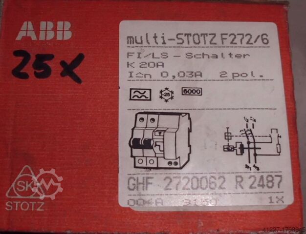RCBOs (residual current circuit breaker with overload protection) ABB multi-STOTZ F272/6