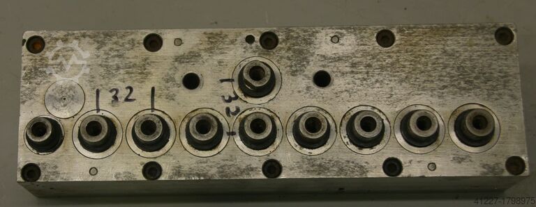 Multi-spindle head 10 drill bits Nottmeyer 32 Lochabstand