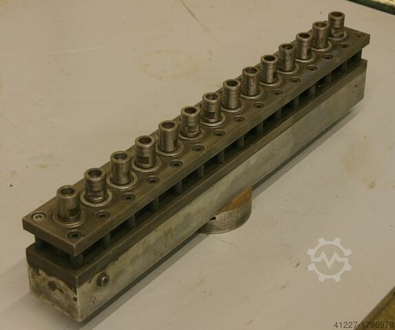 Multi-spindle head 14 drill bits Nottmeyer 32 Lochabstand