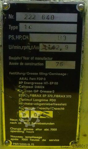 Motoreduktor 0,55 kW 62 obr/min SSB DFG-10-0410.204.42-B3