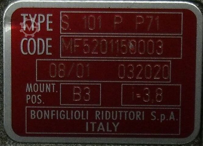 Silnik z przekładnią 0,37 kW 52 obr/min Bonfiglioli BN7/B4