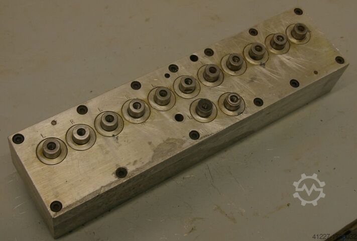 Multi-spindle head 13 drill bits Nottmeyer 32 Lochabstand