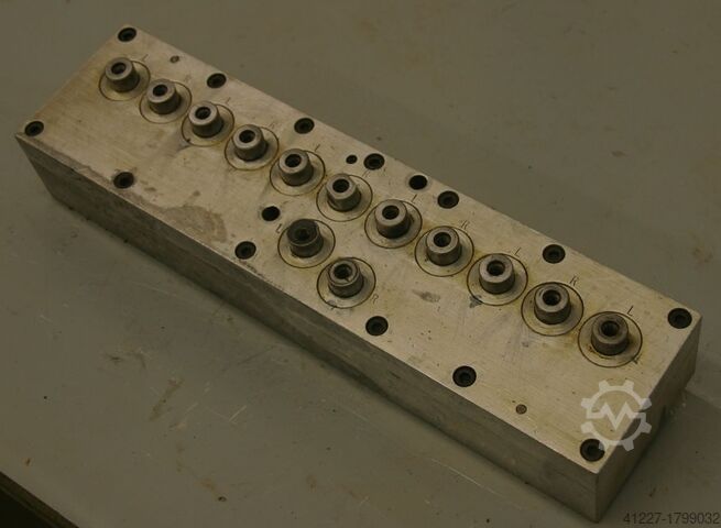 Multi-spindle head 13 drill bits Nottmeyer 32 Lochabstand