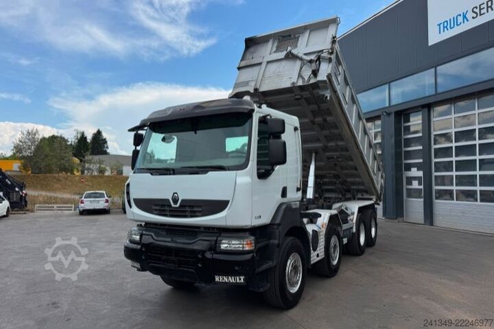 Kiper kamion RENAULT Kerax 520 8x4 Stahlkipper 2 Seiten