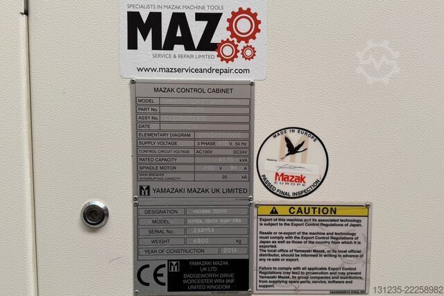 Vertikalt bearbetningscenter Mazak VCS 430A SN 249154