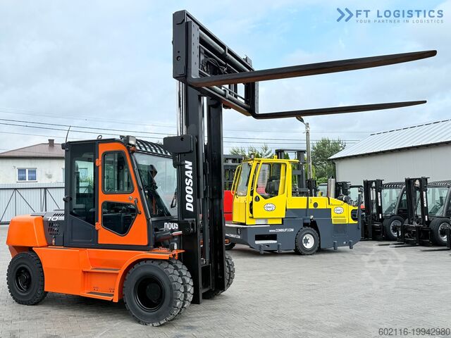 Vierwielige heftruck DOOSAN 70 / DUPLEX / FORK 2500MM / POSITIONER