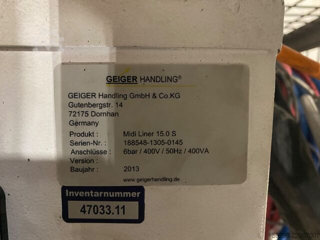 Linjär robot GEIGER MidiLiner 15.0S (2013)