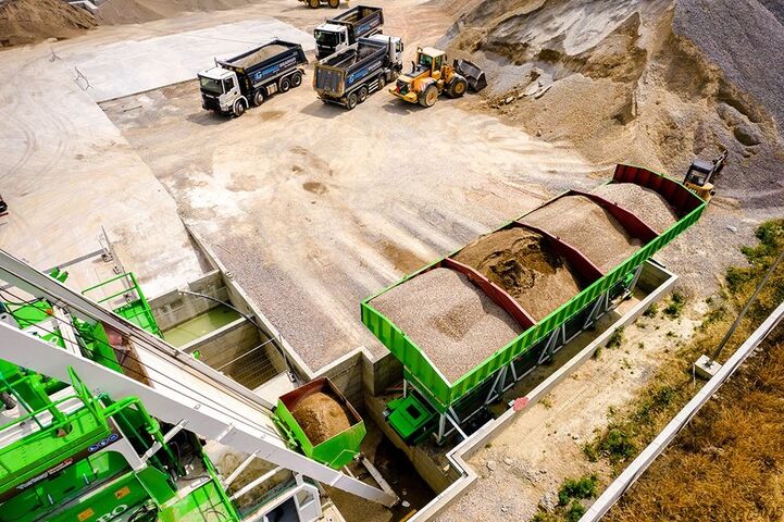 مصنع خلط الخرسانة الثابتة 110m³ Stationary Concrete Batching Plant 110m³ Stationary Concrete Batching Plant