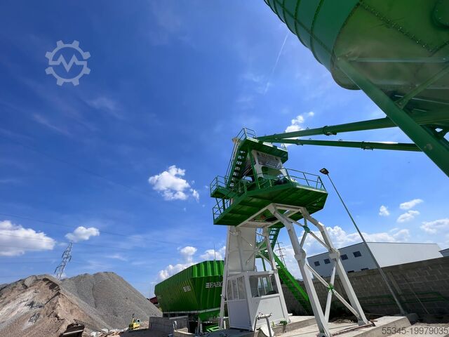 مصنع خلط الخرسانة الثابتة 110m³ Stationary Concrete Batching Plant 110m³ Stationary Concrete Batching Plant