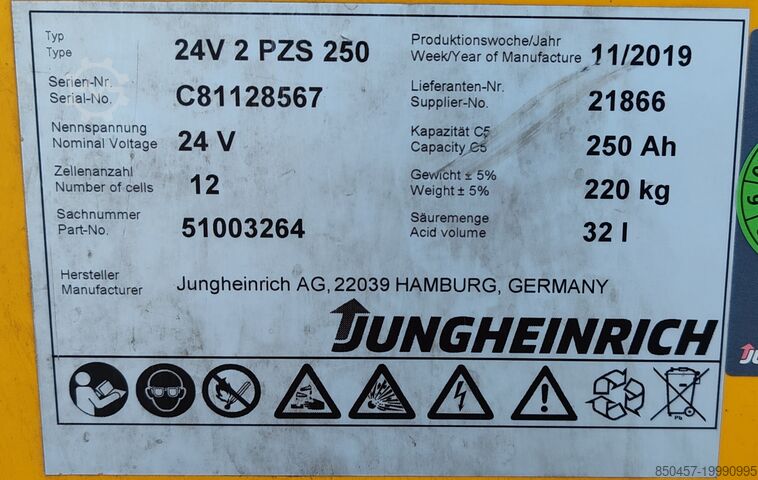 Trattori da traino Jungheinrich ezs 130 / 2019y/ 2447mh