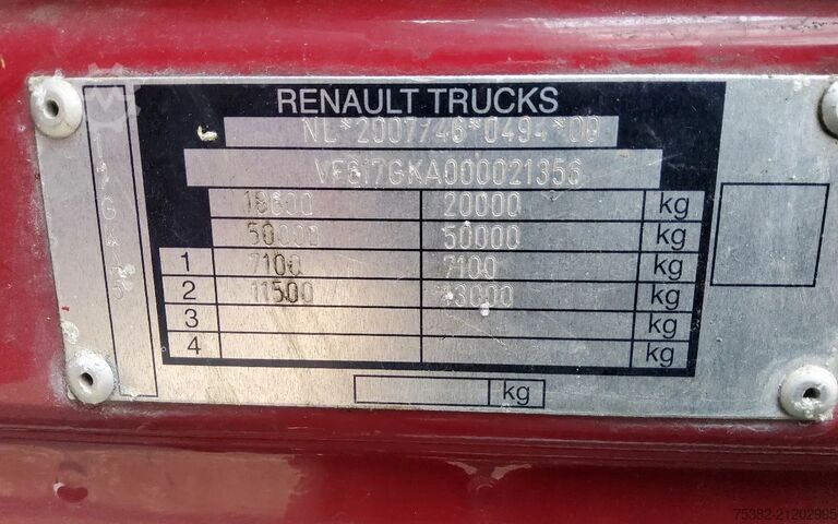 Venjulegur SZM Renault Magnum 520 4x2 - PRIVILEGE - EURO 5 - VF617GKA0...