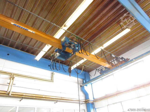 Grúa aérea, grúa de nave, grúa pórtico ABUS Hallenkran Brückenkran Kran ELV Seilzug 1000Kg 1t - Spur 11250mm