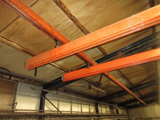 Zadaszenie żurawia Żuraw wewnętrzny Pas startowy żurawia Demag Kranbahn KBK2 250KG 19x7m Zubehör Demag KBK II KBK2 0,25t Stahl Kettenzug