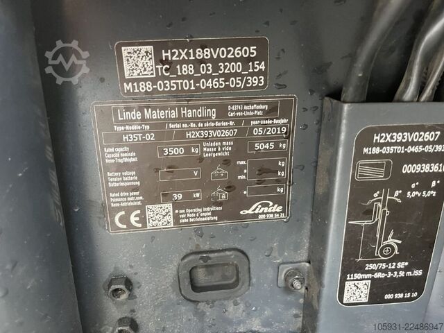 LPG'li forkliftler Linde H35T-02
