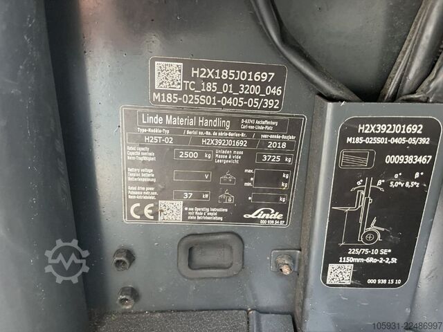 Forklift LPG Linde H25T-02