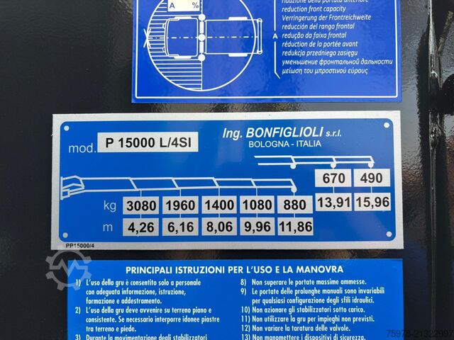 トラック搭載型クレーン Iveco Eurocargo 180E32