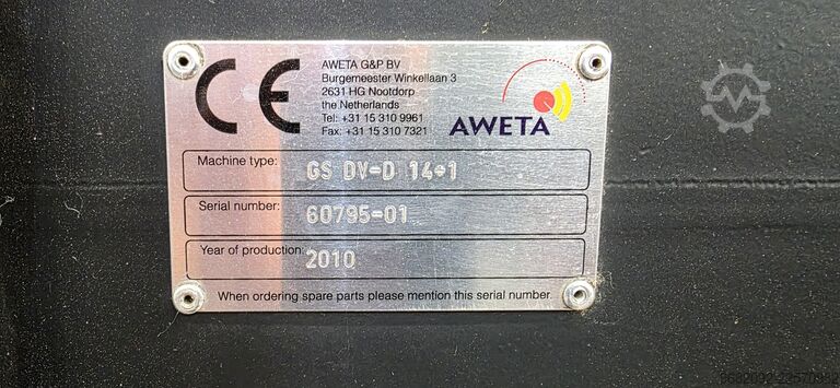 শসা বাছাই করার মেশিন AWETA GS DV-D 14+1