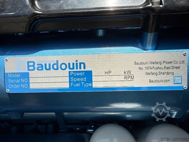 অ্যাগ্রিগেট Baudouin 16M33G2000/5 - 2065 kVA generator - DPX-19886