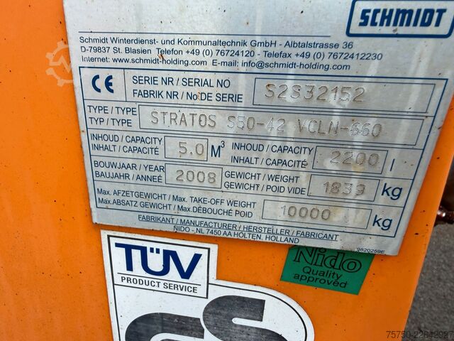 Special purpose truck SCHMIDT Salzstreuer Stratos S50-42 VCLN 660 Winterdienst