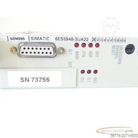 Στοιχείο Siemens Simatic S5-155U 6ES5948-3UA22 CPU948 Version 1 SN 73755
