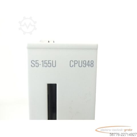 רְכִיב Siemens Simatic S5-155U 6ES5948-3UA22 CPU948 Version 1 SN 73756