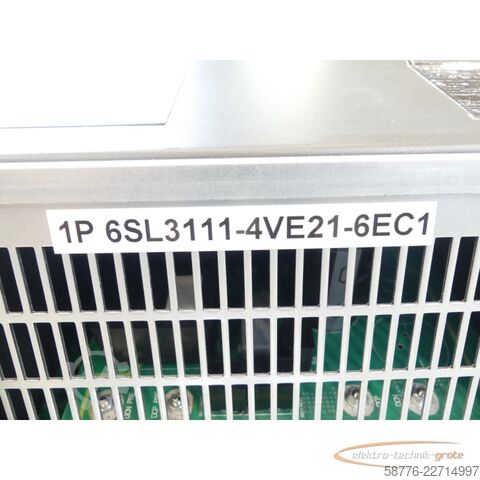 Στοιχείο Siemens SINAMICS 6SL3111-4VE21-6EC1 SN: ZVPG4370136 generalüberholt mit 12 Monaten Gewährleistung! -