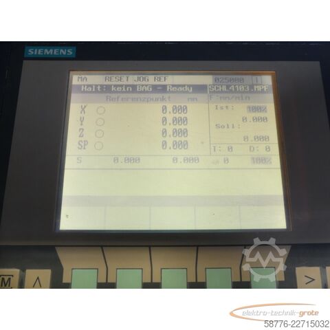 Στοιχείο Siemens SINUMERIK 802C 6FC5500-0AA11-1AA0 Bedientafel Version C SNC-A5E01169222