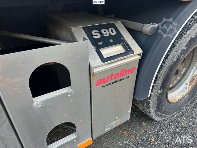 Box body Volvo FM 500 6x2 box truck w/ full side opening and lift