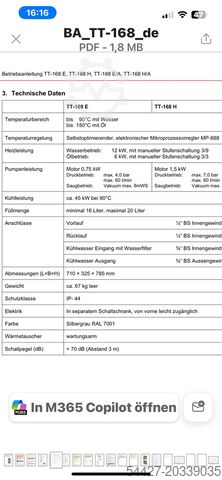 Temperature control unit Tool-Temp TT-168