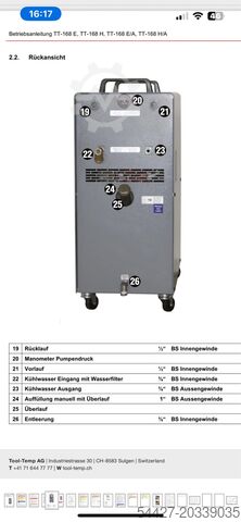 Temperature control unit Tool-Temp TT-168
